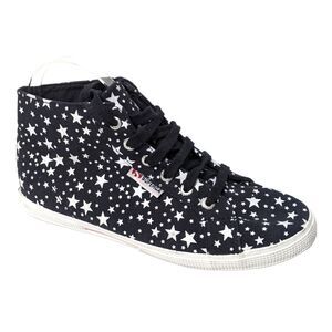 SUPERGA Navy Star Print High Top Sneakers 8